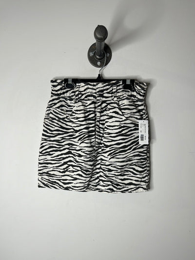 Zara Zebra Print Skirt