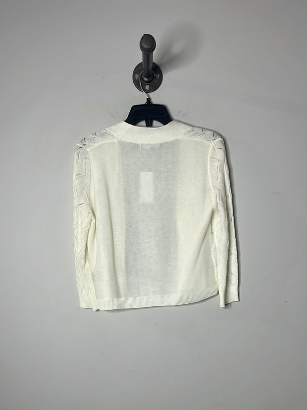 89th&Madison White Cardigan