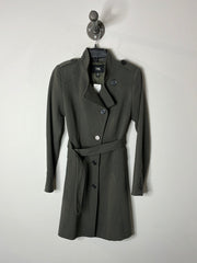 Chic Grey/Green Trench Coat