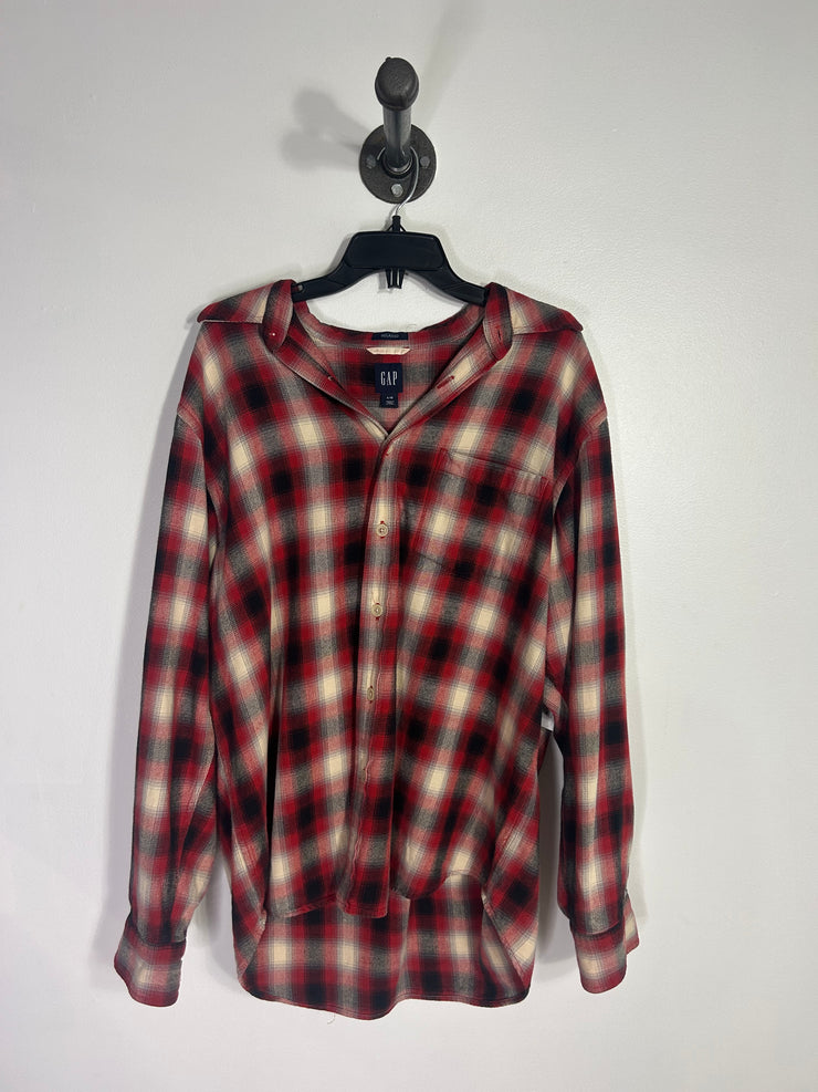 Gap Red Plaid Button Up