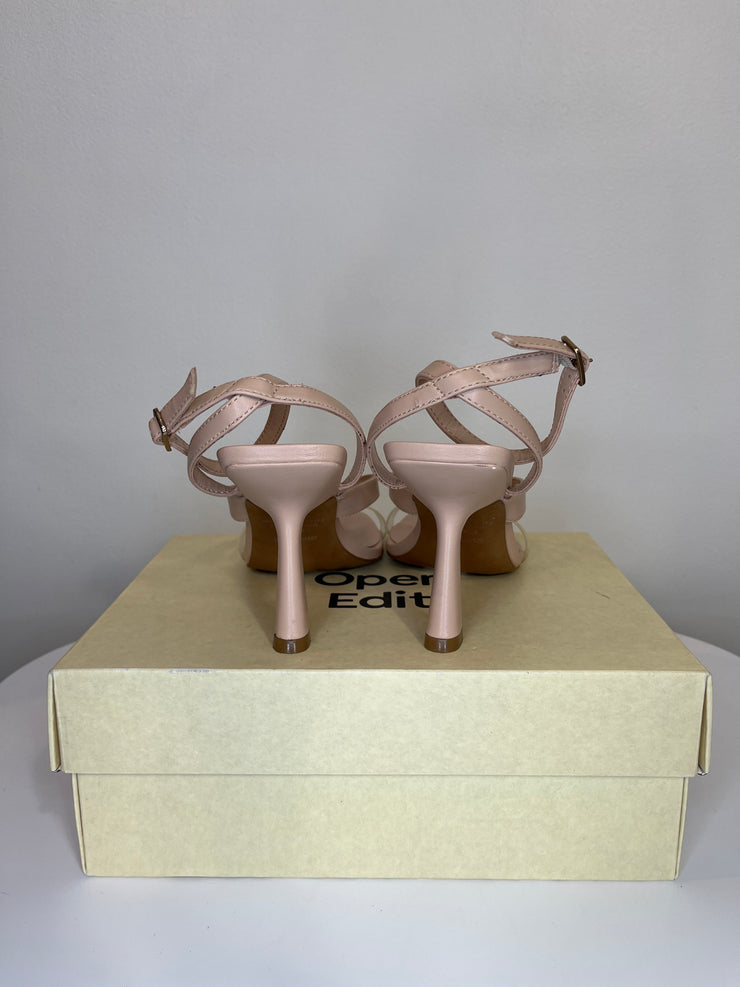 Open Edit Pink Open Toe Heel