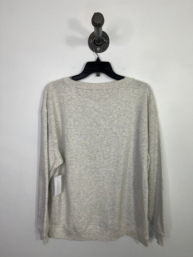 Pink Lily Grey Graphic Sweater