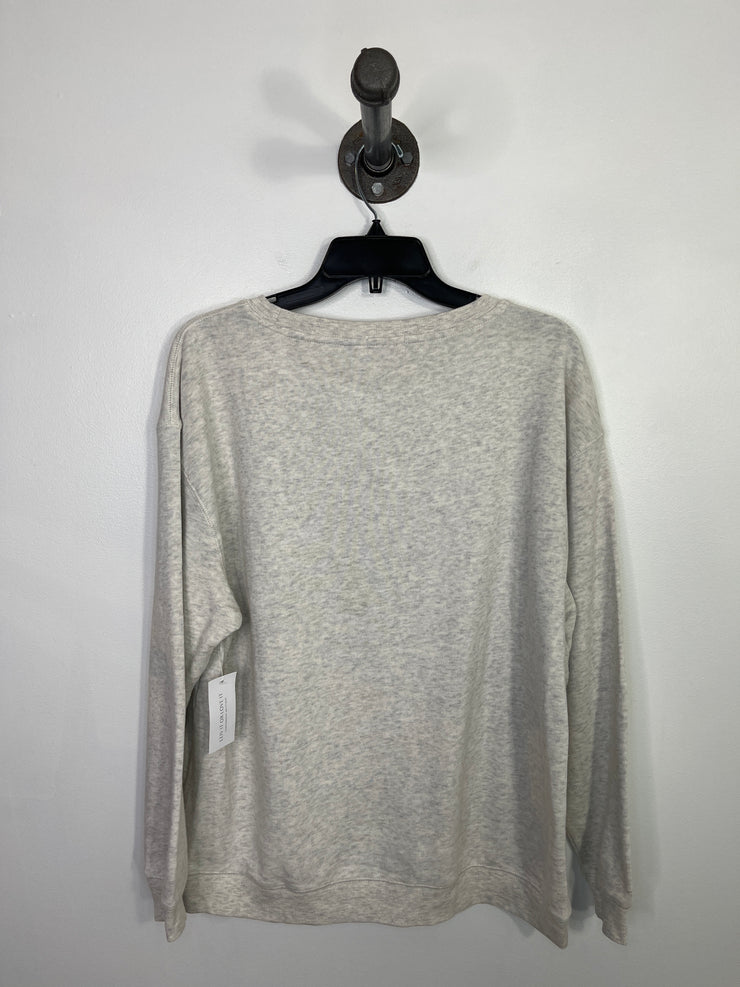 Pink Lily Grey Graphic Sweater