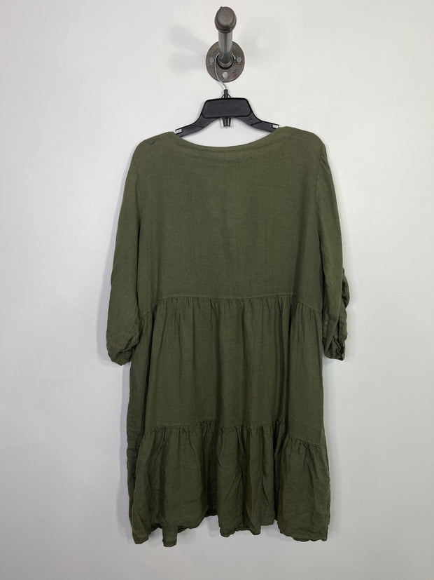 Bellambia Green Linen Dress