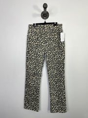 Zara Leopard Print Jeans