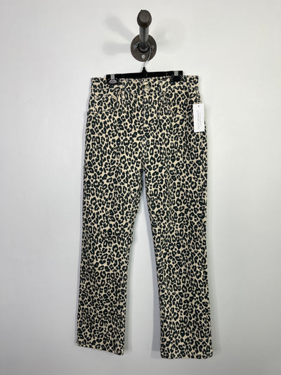 Zara Leopard Print Jeans