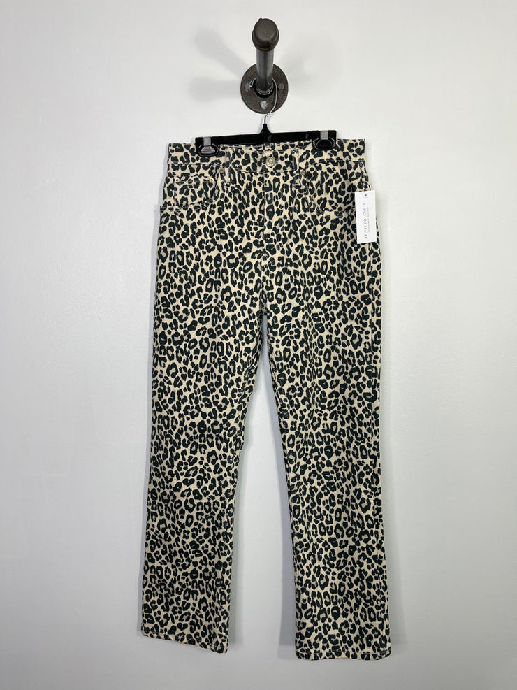 Zara Leopard Print Jeans