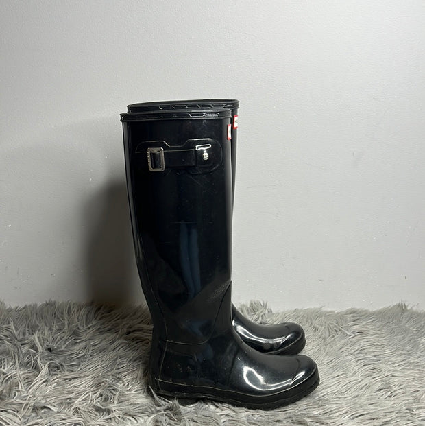 Hunter Black High Boots