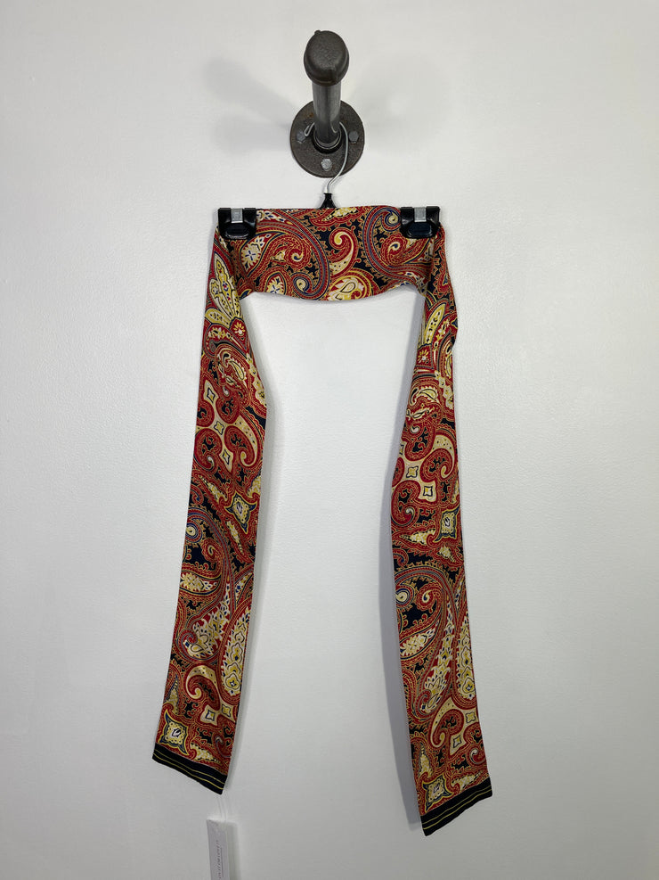 No Brand Rd/Yllw Satin Scarf