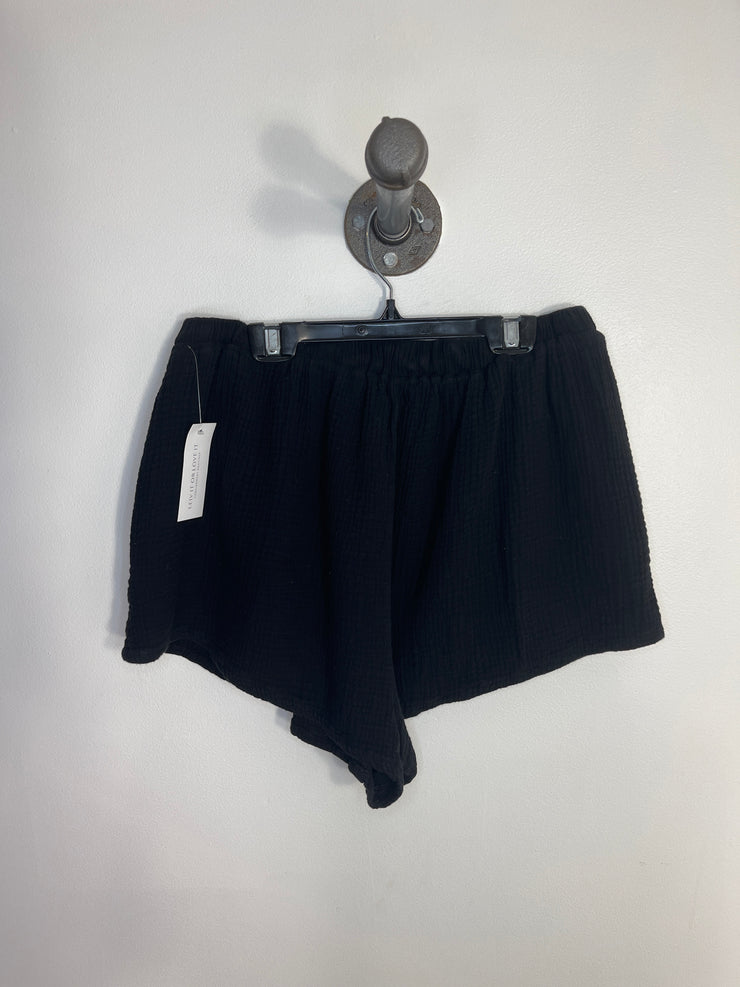 Priv Black Waffle Shorts