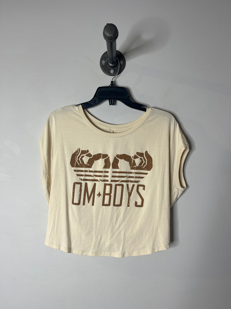 T-shirt beige Om pour garçons