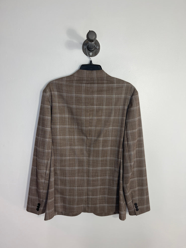 RW&CO Brown Plaid Blazer