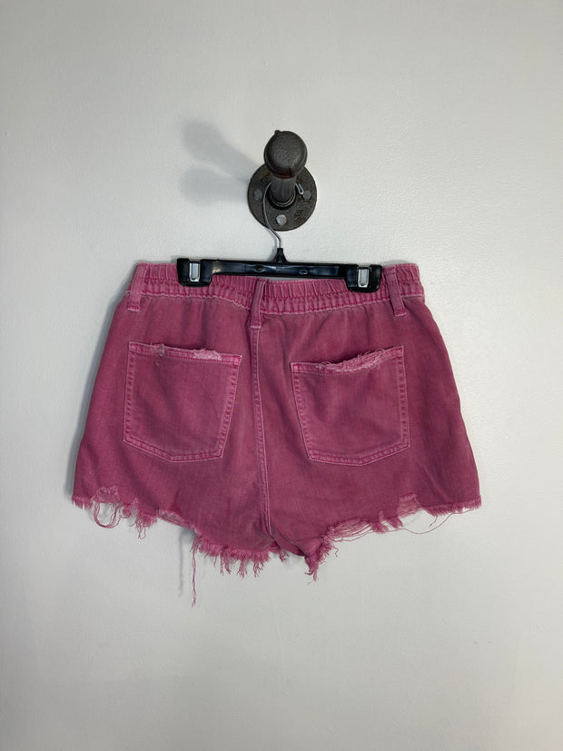 Aerie Hot Pink Jean Shorts