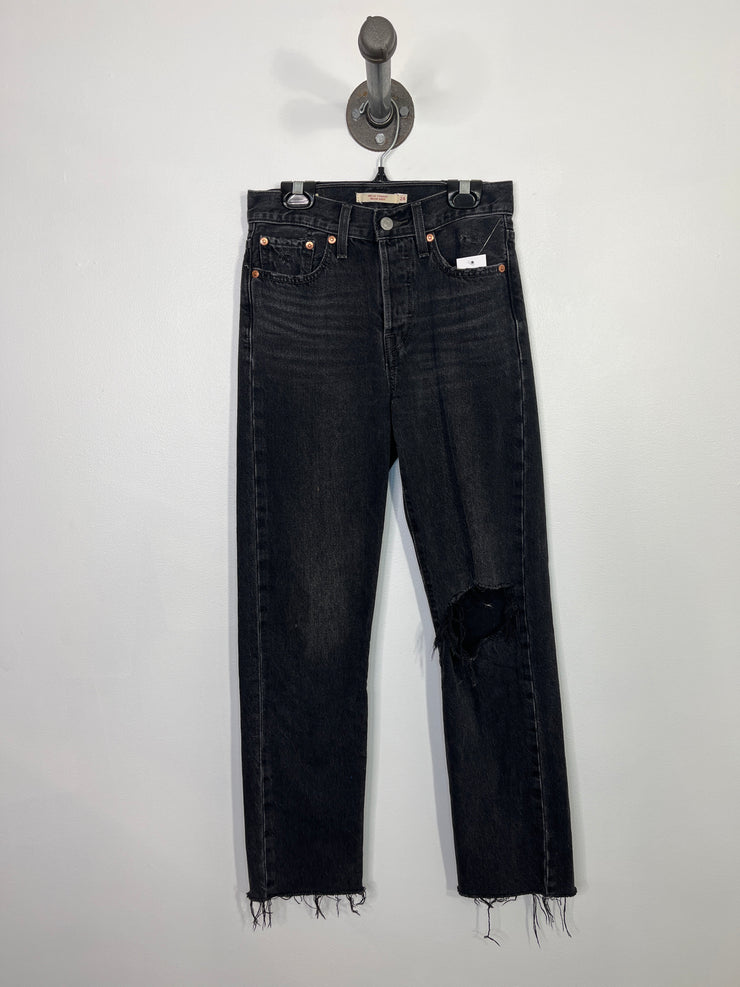 Levis Black Ripped Jeans