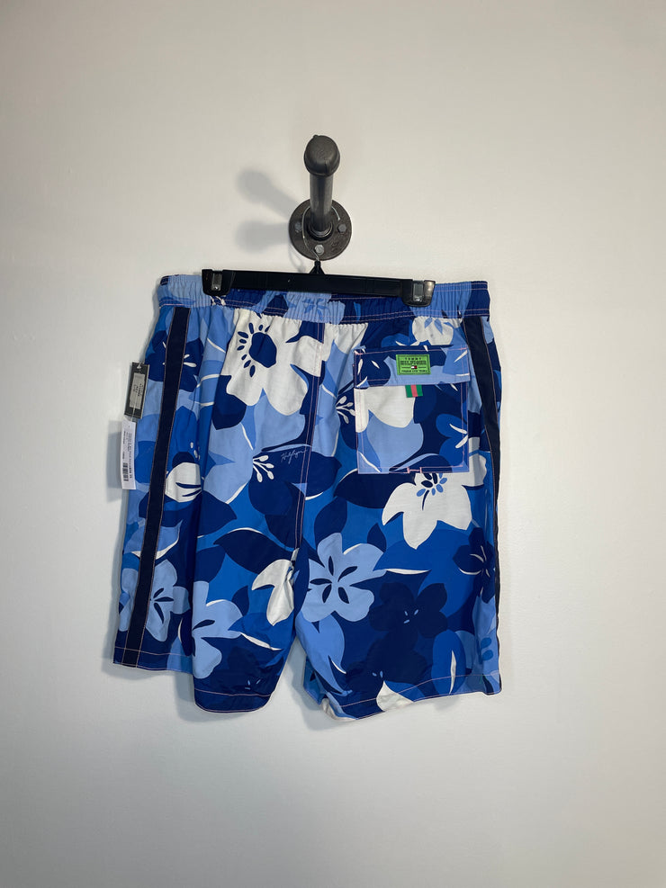 Short de bain Tommy H. Blu à motif floral