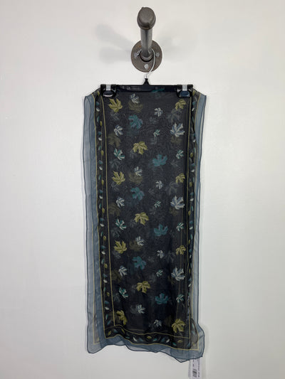 Magenta Bl/Grn Silk Scarf