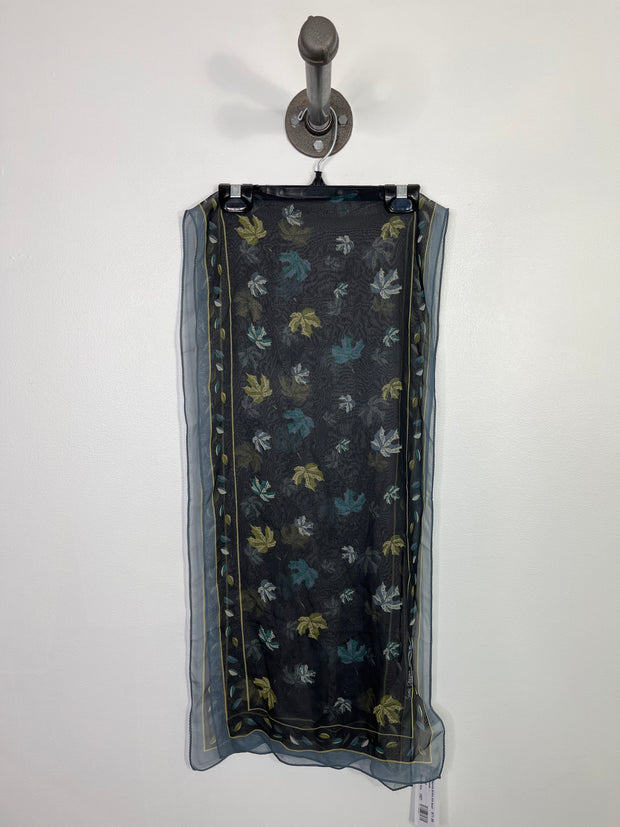 Magenta Bl/Grn Silk Scarf