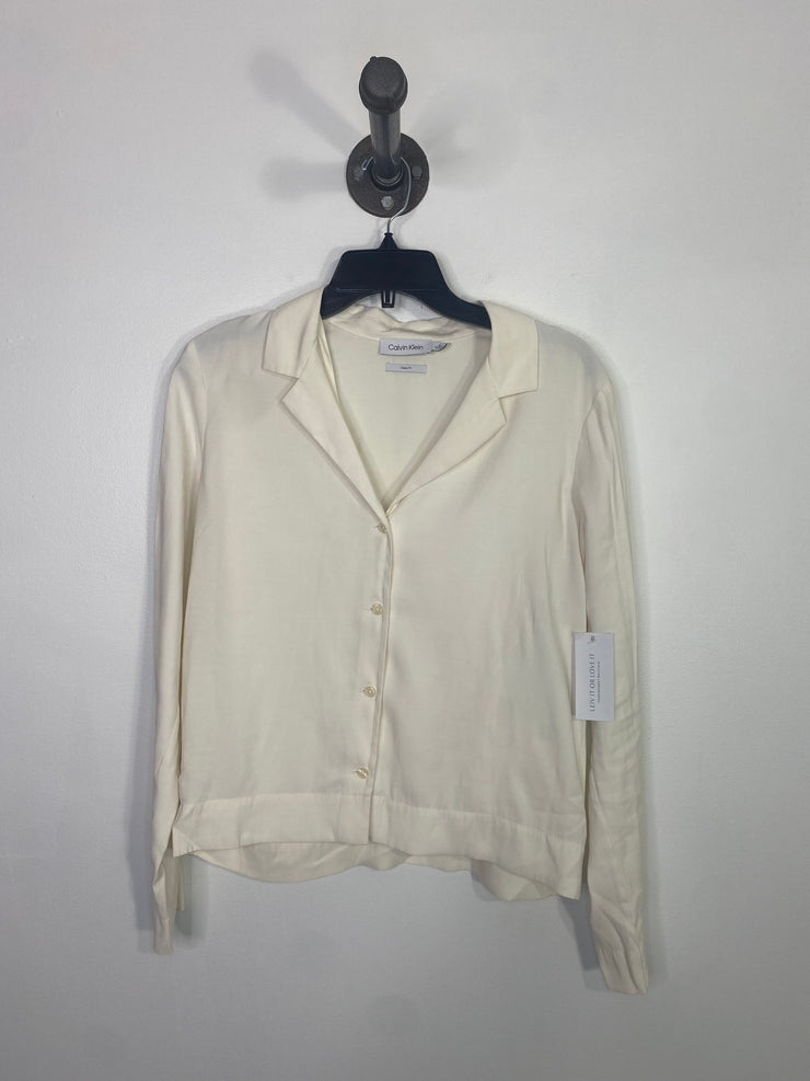Calvin Klein Cream Button-Up