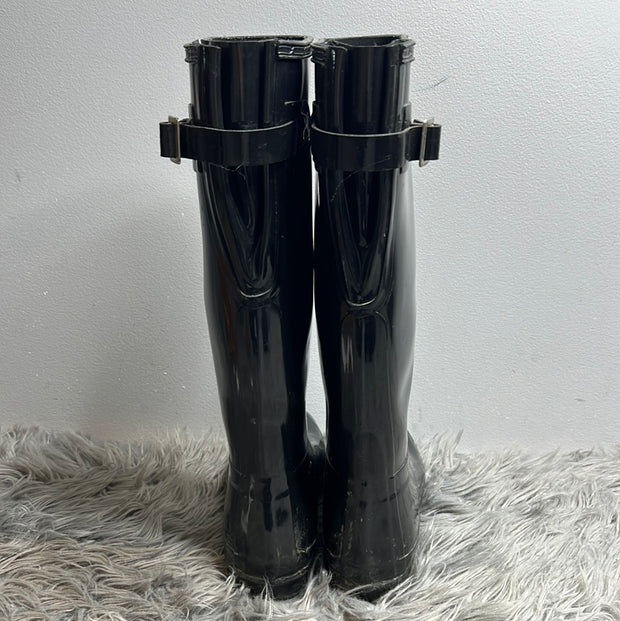 Hunter Black High Boots