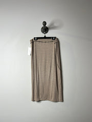 Gibson Black/Beige Strip Skirt