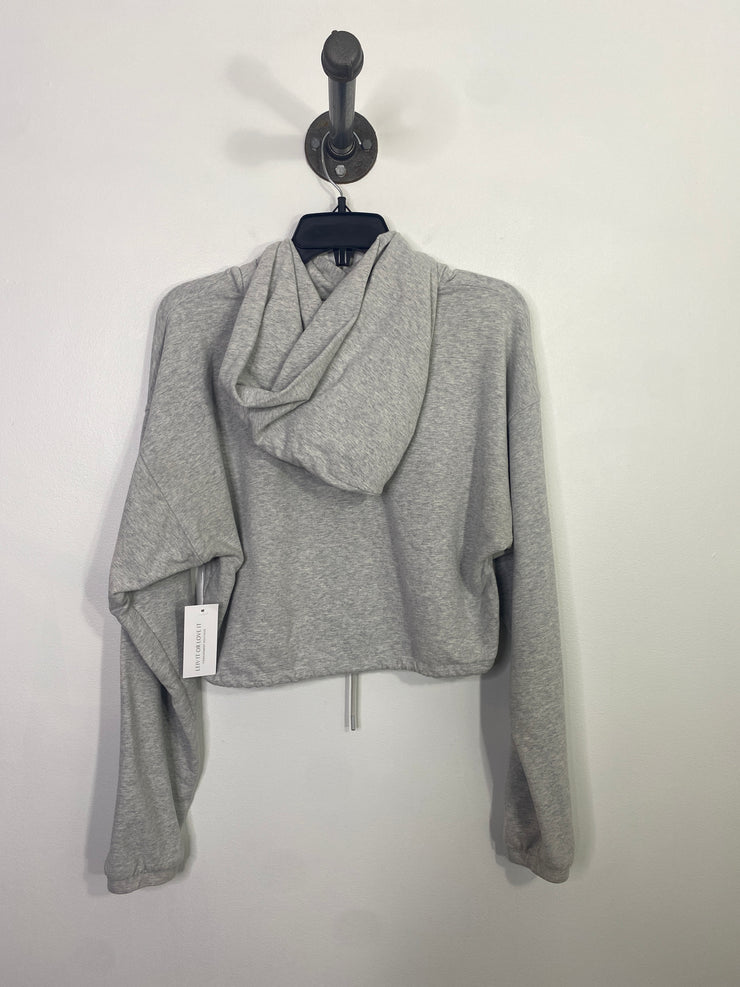 Babaton Grey Cropped Hoodie