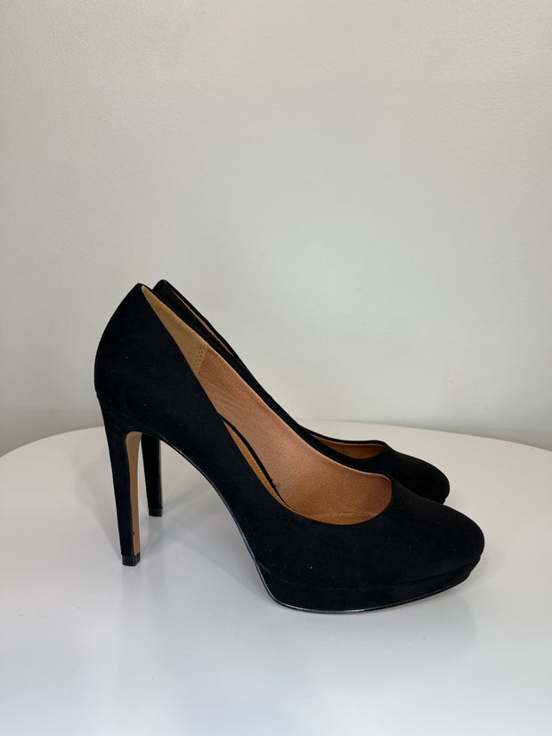 H&M Black Suede Heels