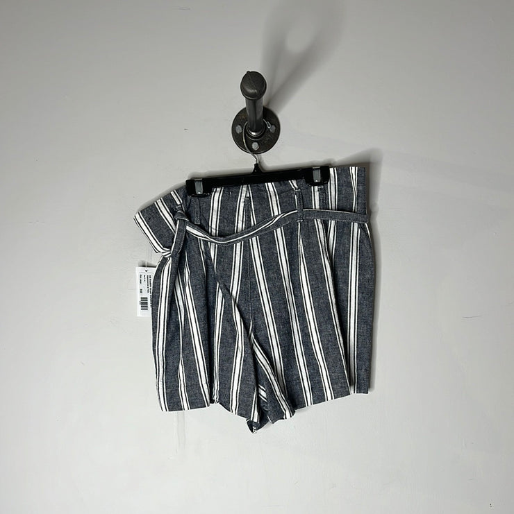 A&f Blue&Wht Striped Shorts