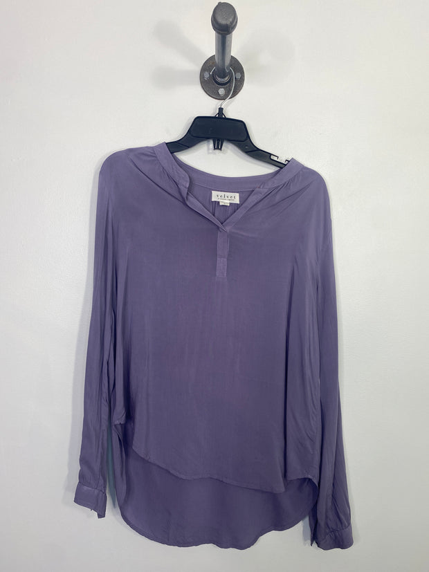Velvet Purple Sheer Blouse
