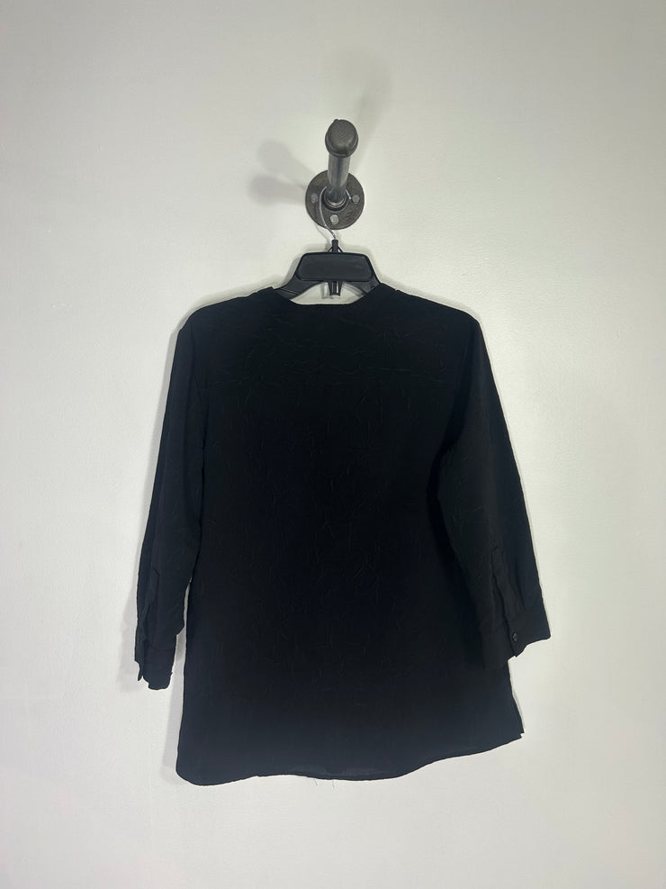 Tradition Black Button Top