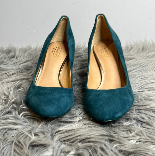 Coach Turquoise Heels