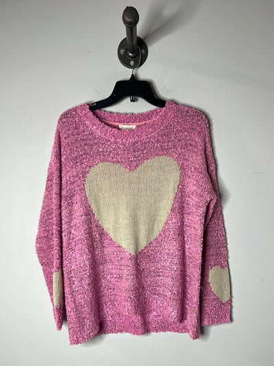 Promesa Pink Heart Sweater