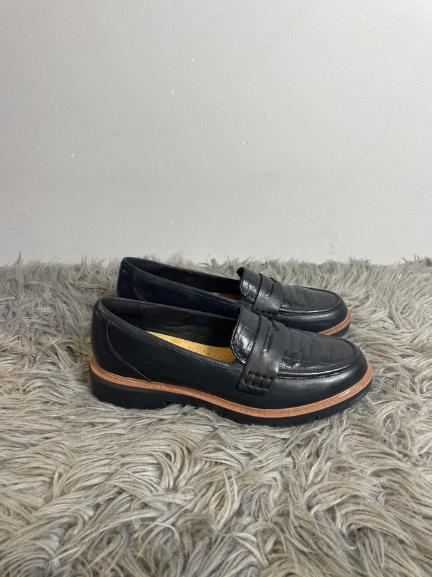 Clarks Black Loafers