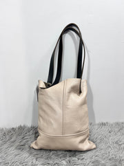 Ora Beige Leather Tote