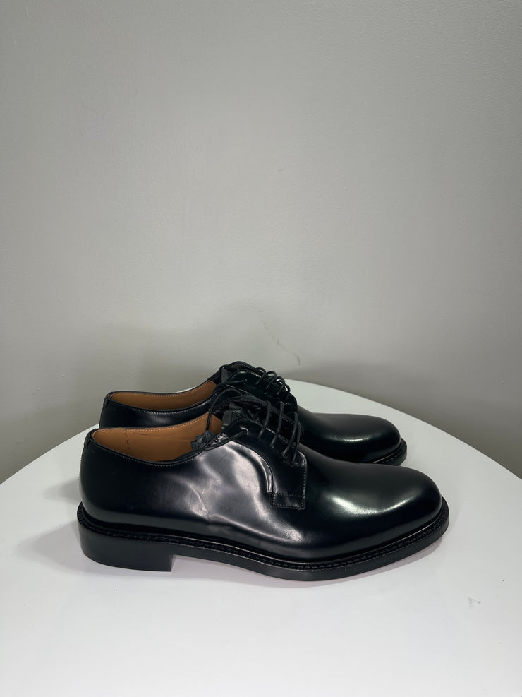 Club M. Blk Leather Drs Shoes