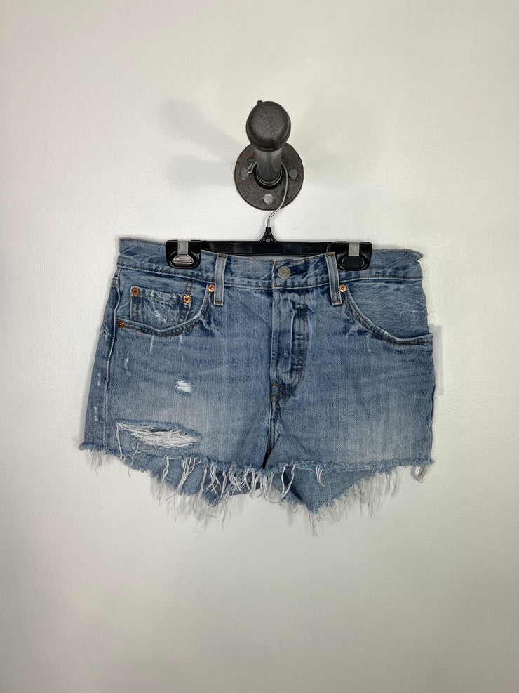 Levi's Distressed Denim Shorts