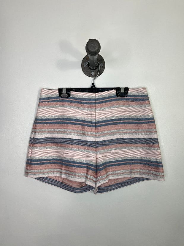 Ann Tay. Pnk/Bl Striped Shorts