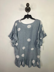 No Brand Blue/Wht Linen Dress