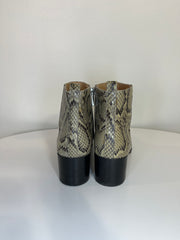 En Thread Snake Skin Boots
