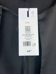 Dynamite Blk Satin Tie LngSlv