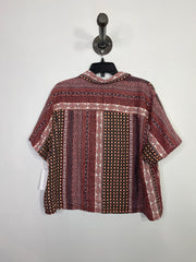 Rachel Zoe Pink Pattern Btn-Up