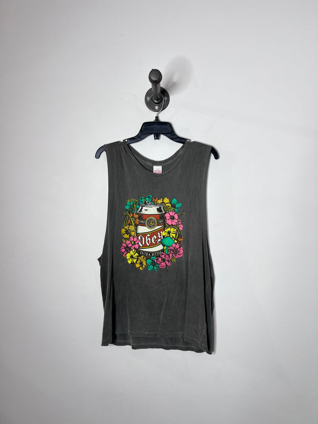 Obey Grey Graphic Tank