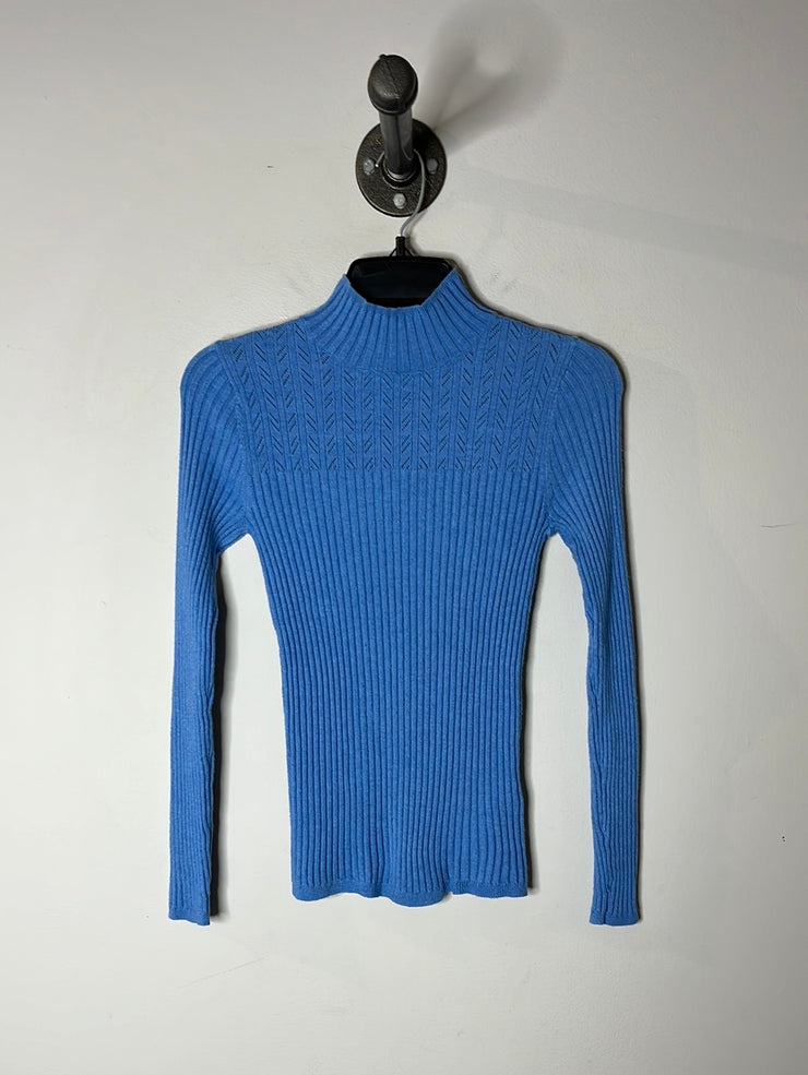 RW&CO Blue Turtleneck Sweater