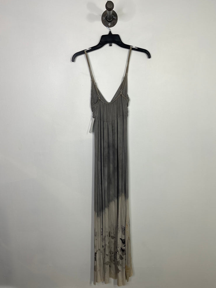 Om Grown Grey Boho Maxi Drs