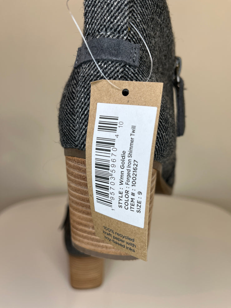 Toms Grey Wedge Heel Boots