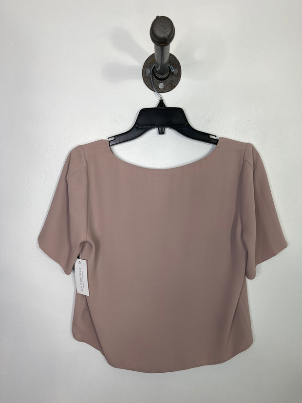 Babaton Pink V Neck Blouse