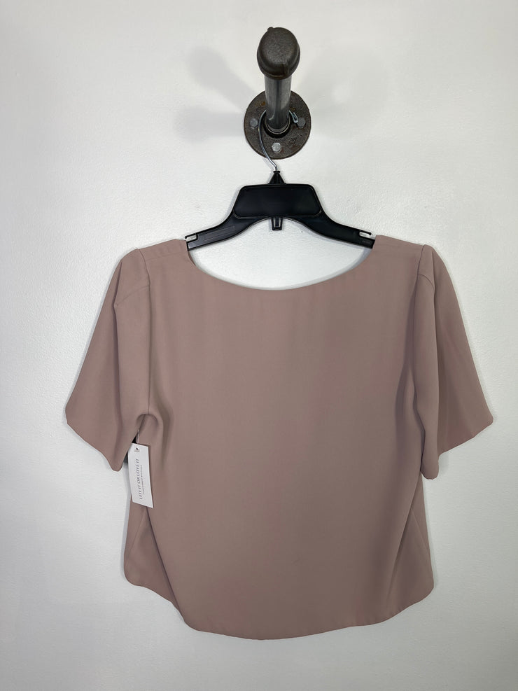 Babaton Pink V Neck Blouse