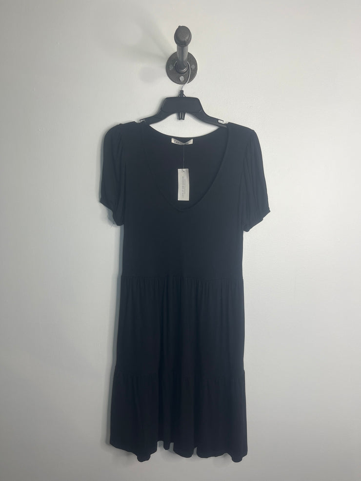 Vestido midi negro Dex