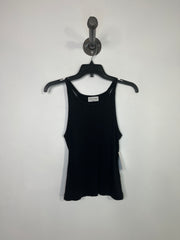 Denim Forum Blk Ribbed Tank