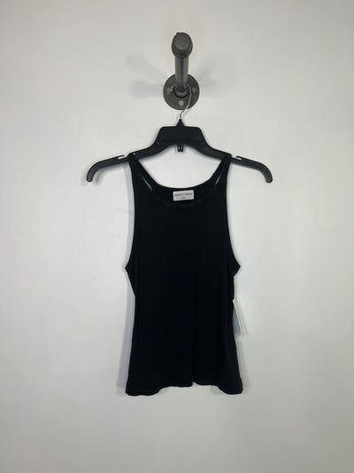 Denim Forum Blk Ribbed Tank