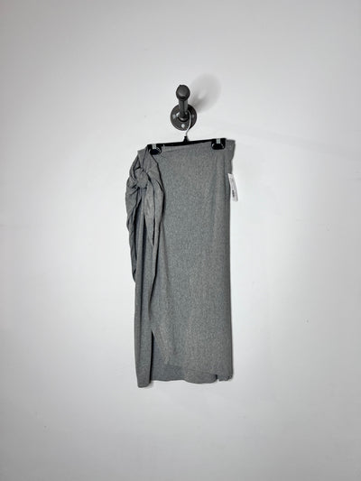 Babaton Grey Wrap Skirt